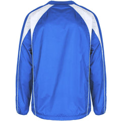 Top allenamento Elite RGR azzurro e bianco, retro vista.