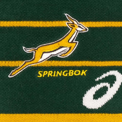 Sciarpa rugby Sudafrica Springboks verde con logo e scritta.