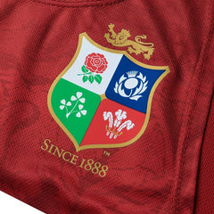 Canottiera da rugby British & Irish Lions rossa con stemma storico e scritta Since 1888.