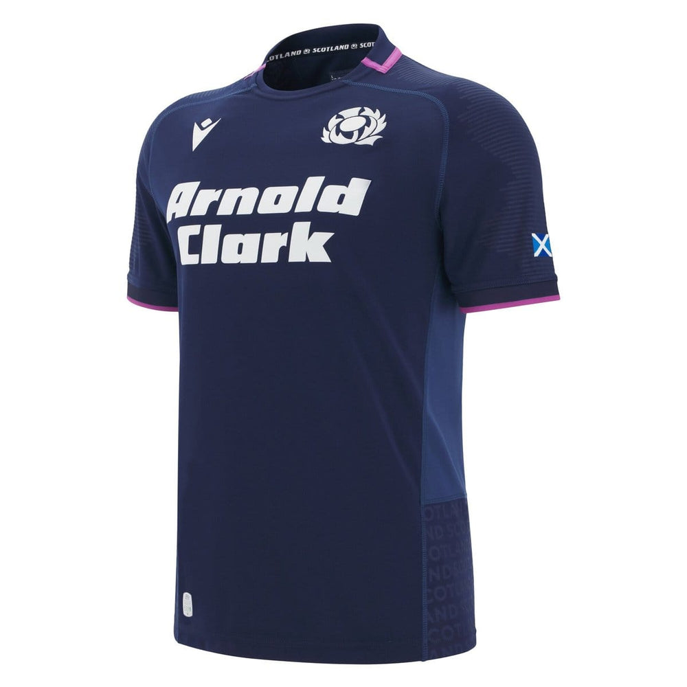 Maglia Rugby Scozia Ufficiale 2026 Pro Home blu con logo Arnold Clark.