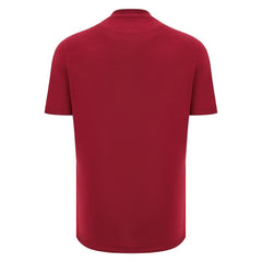 T-shirt da viaggio Rugby Galles Cotone 2026 rosso intenso, retro.