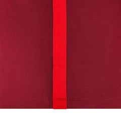 T-shirt Rugby Galles 2026 cotone rosso intenso con banda rossa centrale.