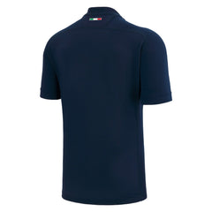 Maglia Rugby Italia training total blue, vista posteriore.