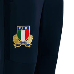 Pantalone da viaggio Italia Rugby blu in poliestere con stemma FIR.