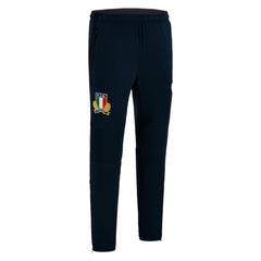 Pantalone da viaggio lungo in poliestere blu FIR Italia Rugby 2023.