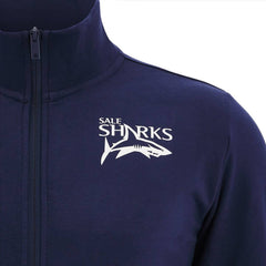 Felpa rugby sale sharks travel player zip lunga 2022-23