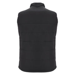 Gilet imbottito nero Glasgow Warriors, retro.