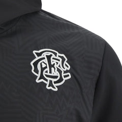 Felpa rugby Barbarians Travel nera con logo ricamato.