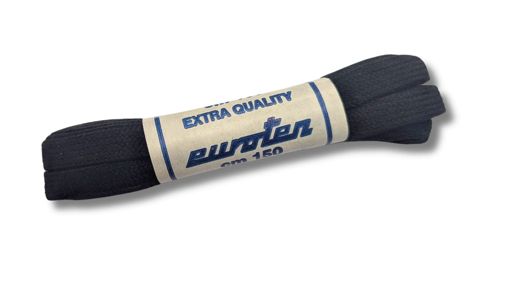 Lacci da scarpini neri da 150 cm, extra quality, brand Eurten.