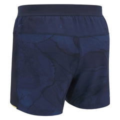 Pantaloncino rugby Italia gara away Macron blu con stampa astratta