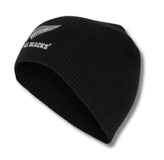 Berretto ufficiale Zuccotto Rugby All Blacks nero con logo felce argentata.