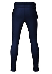 Pantalone tuta da rugby extraskin RGR blu navy, con elastico in vita e polsini.