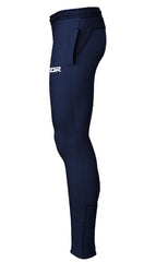Pantalone rugby tuta extraskin RGR Blu Navy: Pantaloni da tuta da rugby blu navy con tasca laterale e polsini a costine.