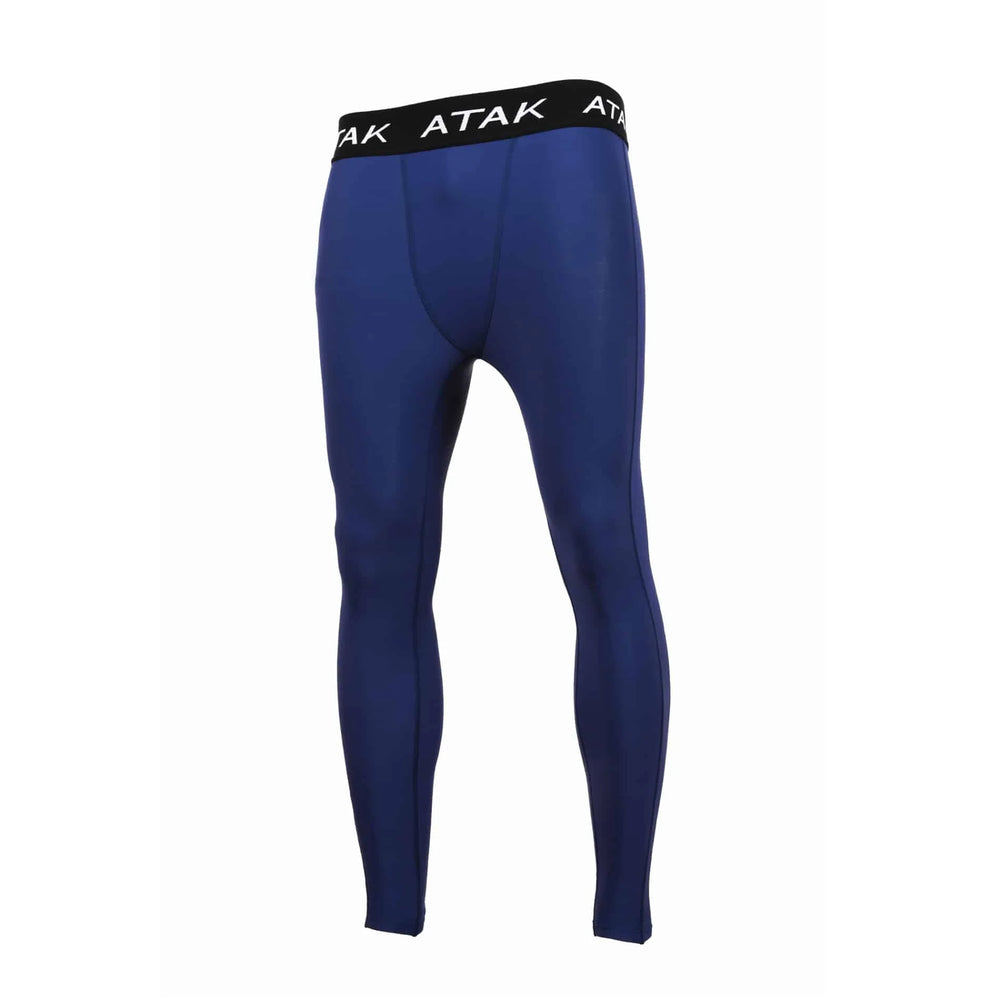 Calzamaglia da uomo ATAK blu, compressione muscolare per allenamento e gara.