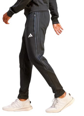 Pantalone lungo felpato ufficiale All Blacks, nero, con iconico logo Adidas.