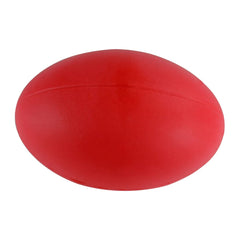 Palla rugby in Spugna gommapiuma morbida: Pallone da rugby in morbida schiuma rossa, ideale per bambini o allenamenti.