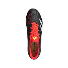 Scarpino Rugby Adidas Predator CLUB FxG Nero-Rosso Bambino