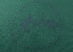 Maglia Rugby Australia 2025 verde con logo canguro stilizzato.