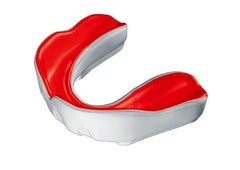 Paradenti professionale Ignis Pro Makura: paradenti sportivo rosso e grigio per una protezione ottimale.