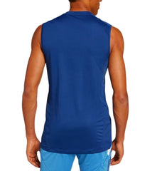 Canottiera rugby ufficiale Francia Adidas blu da uomo, smanicata.