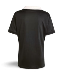 Maglia Rugby All Blacks Home 2025 Adidas nera con colletto bianco.