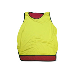 Fratini da rugby double face, giallo fluo e rosso, per allenamento.