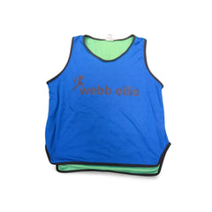 Fratino da allenamento rugby double face blu/verde Webb Ellis con logo.