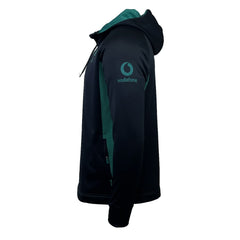 Felpa rugby Irlanda Thermal Mezza Zip e Cappuccio 2025 nero