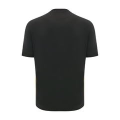 Maglia rugby Galles Travel 2025 total black in cotone, retro.