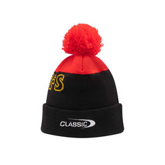 Berretto ufficiale Zuccotto Chiefs Rugby con pompon rosso e logo ricamato.