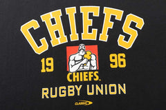 Maglia rugby Waikato Chiefs 1996, cotone, con logo classico.