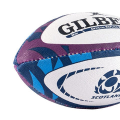 Mini pallone da rugby scozzese Gilbert: replica ufficiale del mini pallone da rugby con design scozzese.