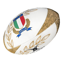 Pallone Rugby Italia supporter Gold white limited edition 2024