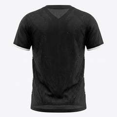 Maglietta da allenamento rugby Hurricanes bambino, nera con inserti in mesh traspirante.