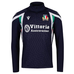 Felpa Italia Rugby Training Mezza Zip 2027