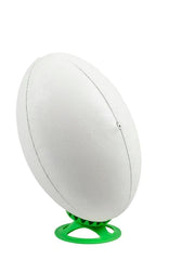 Piazzola Supertee CROWN bianca da rugby per calcio, con base verde a forcella.