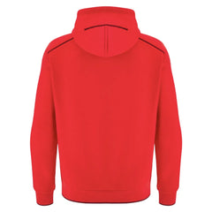 Felpa da viaggio Rugby Galles con cappuccio, colore rosso, stile athleisure.