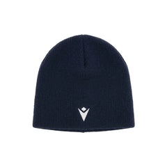 Zuccotto Macron blu navy, logo FIR bianco, collezione Rugby Italia 2025-26.