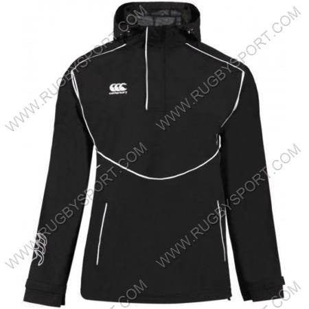 giacca antivento/pioggia canterbury mezza zip club nero