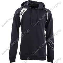 Felpa con cappuccio BLK Tek blu, con dettagli bianchi e logo a contrasto.