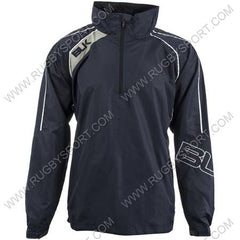 giacca antivento/pioggia mezza zip blk tek IV blu