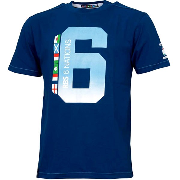 t-shirt sei nazioni big six fade