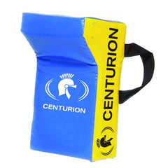 Scudo da placcaggio rugby Club blu e giallo con logo Centurion.