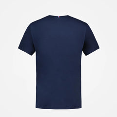 Maglietta ufficiale France Rugby Le Bleu: maglietta blu navy da uomo, vista posteriore.