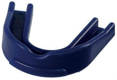Paradenti blu per rugby, modello colorato, essenziale per la protezione in mischia.