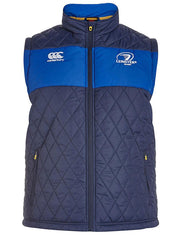 Gilet imbottito blu navy e blu royal Leinster Rugby Canterbury 2016.