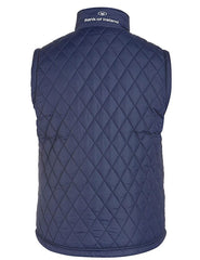 Gilet imbottito blu navy Leinster Rugby 2016 per uomo, con trapuntatura a rombi.