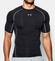 Maglia tecnica Under Armour Heatgear Armour a maniche corte nera da uomo.