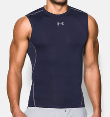 Canottiera Under Armour HeatGear Armour blu scuro da uomo.