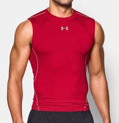Canottiera Under Armour Heatgear Armour rossa da uomo.